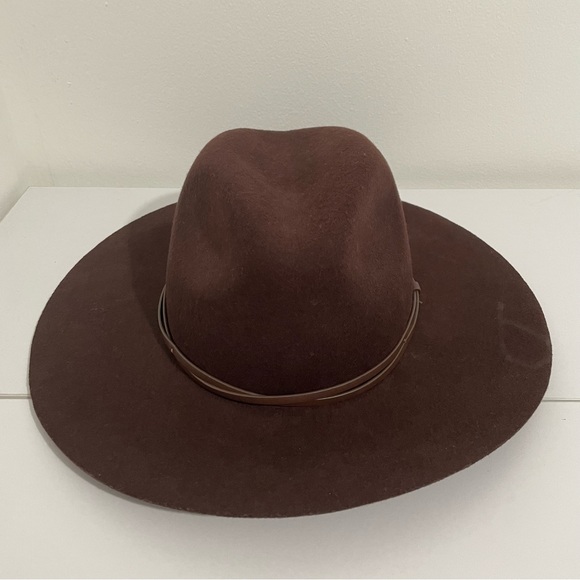 100% Wool Brown Hat Fedora One Size main image 4